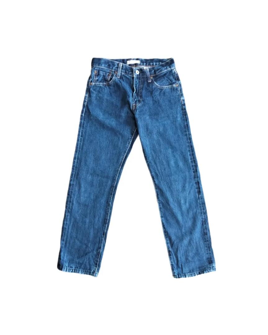 Jeans Uniqlo Selvedge, Fesyen Pria 