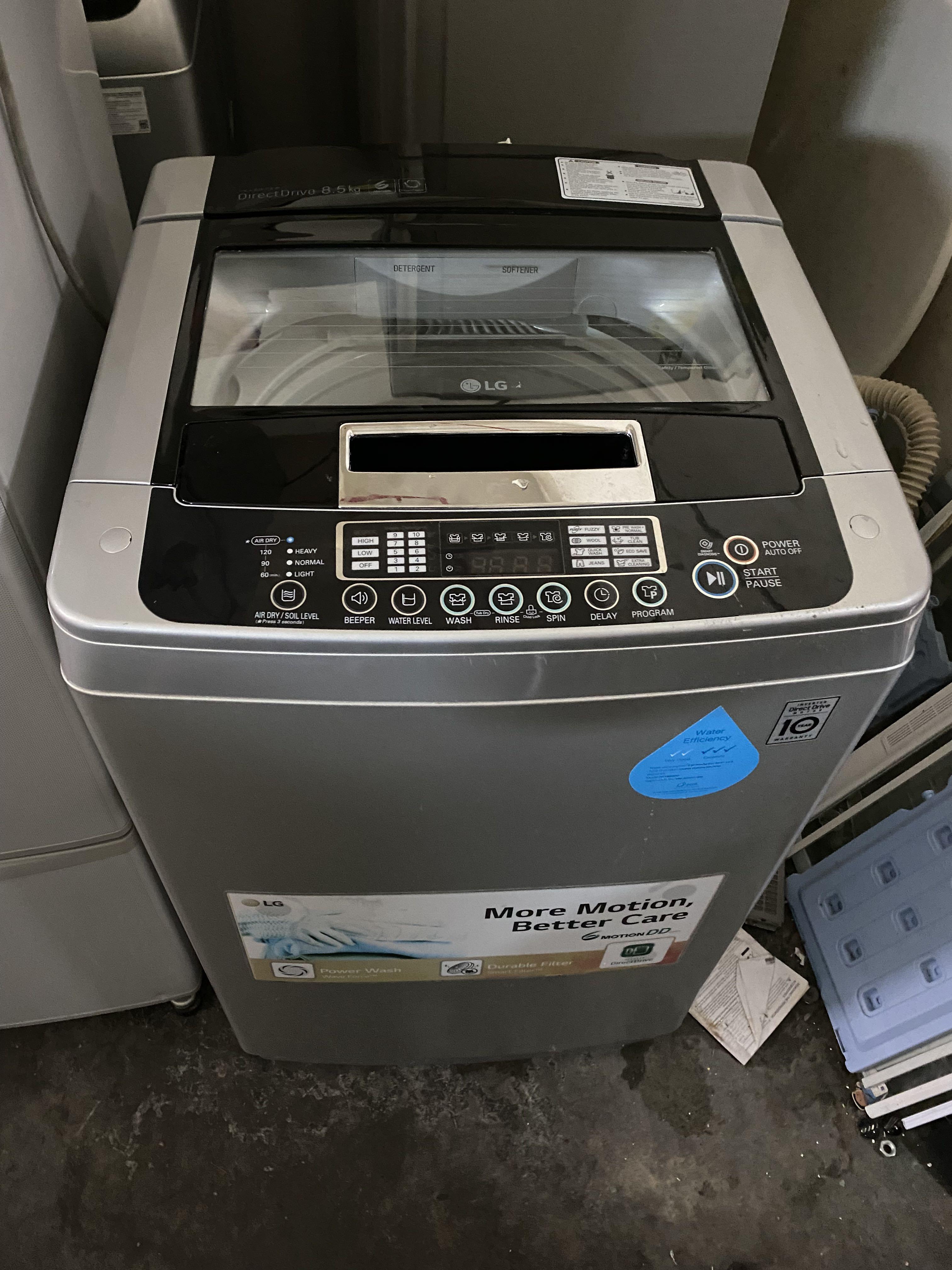 LG direct drive 8.5kg washing machine / washer, TV & Home Appliances