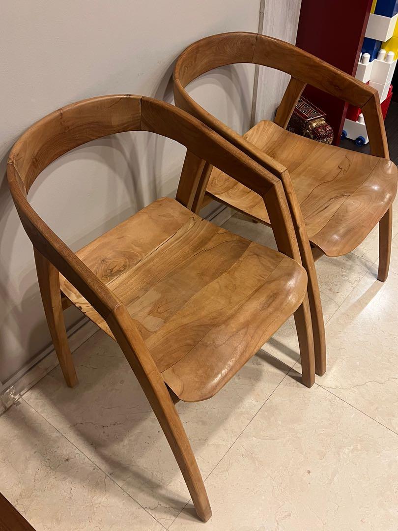 Used teak best sale chairs