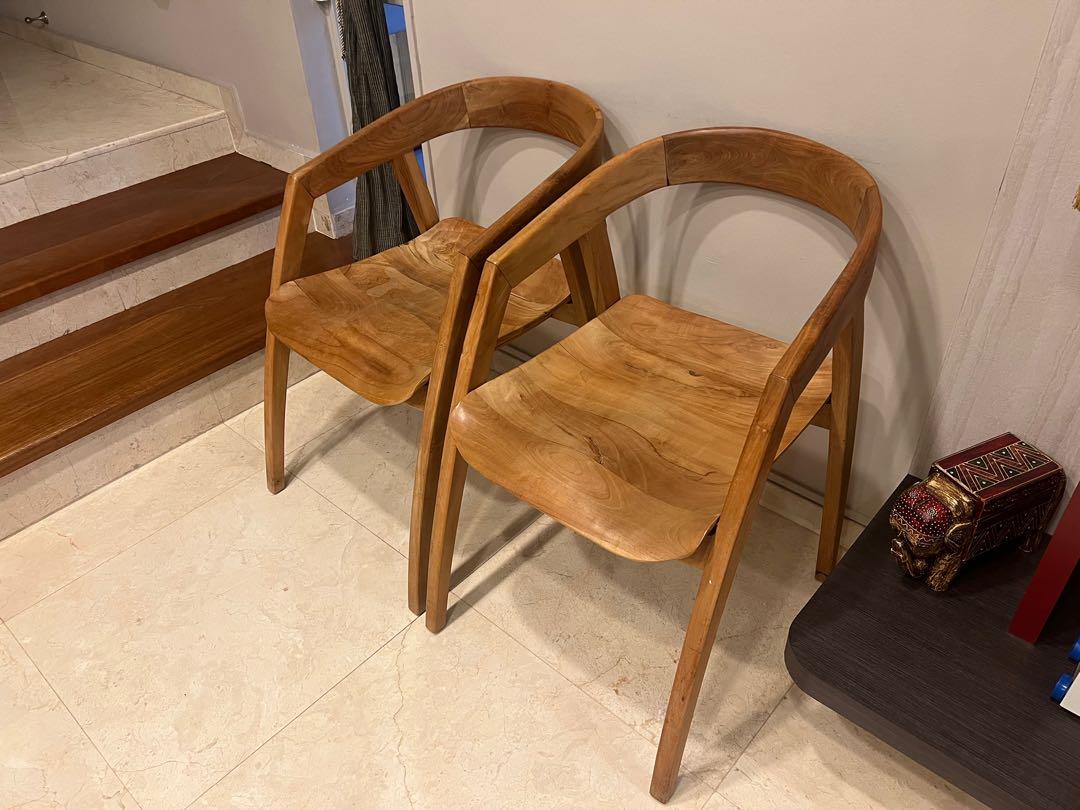 Used teak best sale chairs