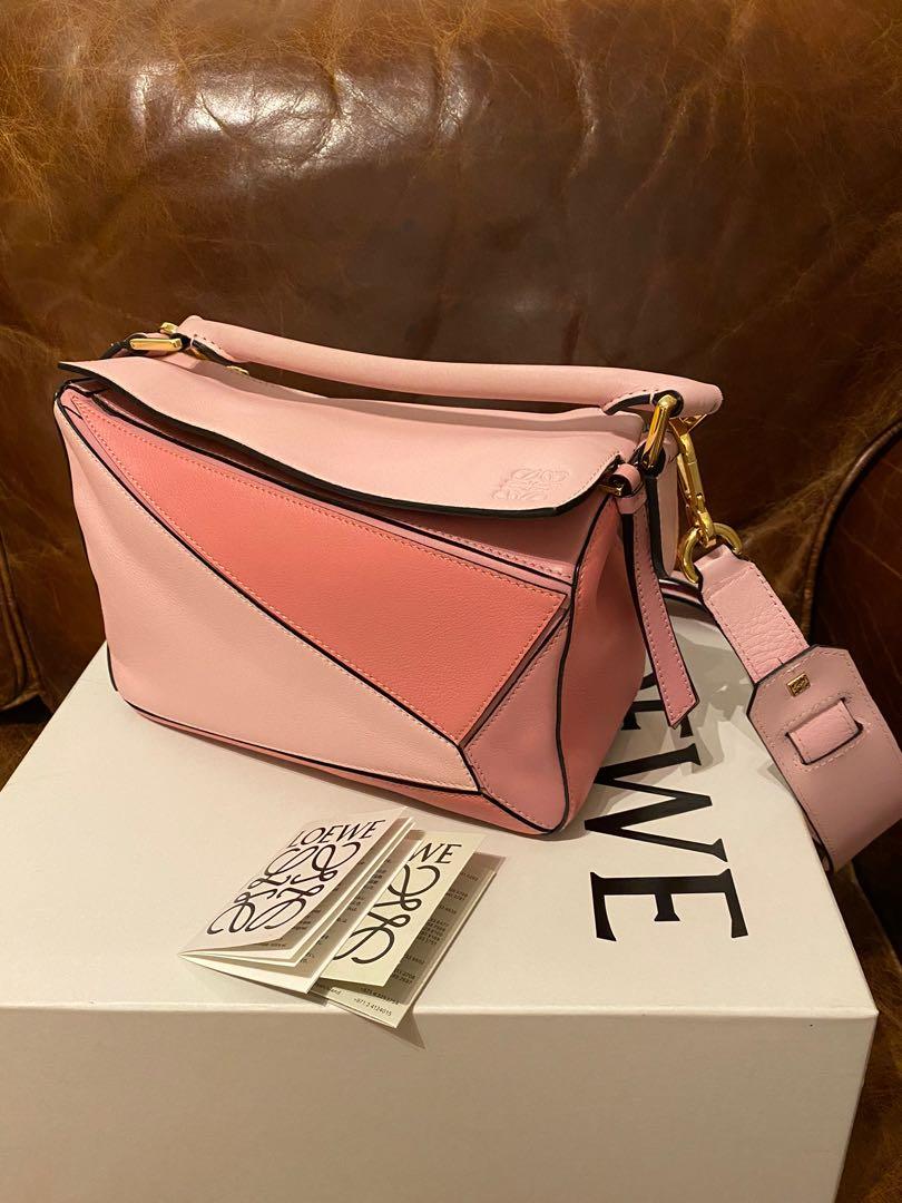 Loewe Small Puzzle Bag Patch Dual Baby Pink