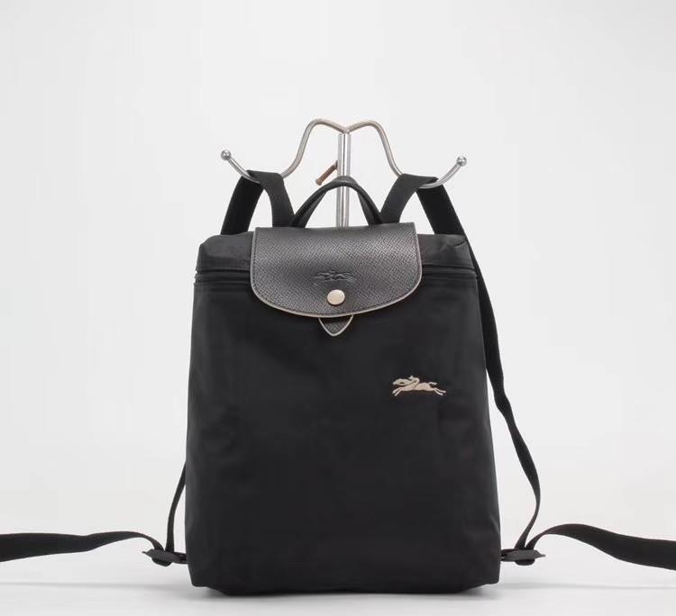 Longchamp backpack black outlet