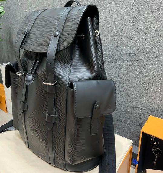 Louis Vuitton Black EPI Leather Christopher Backpack – Savonches