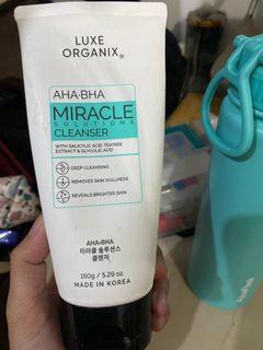 LUXE ORGANIX AHA-BHA MIRACLE SOLUTIONS CLEANSER