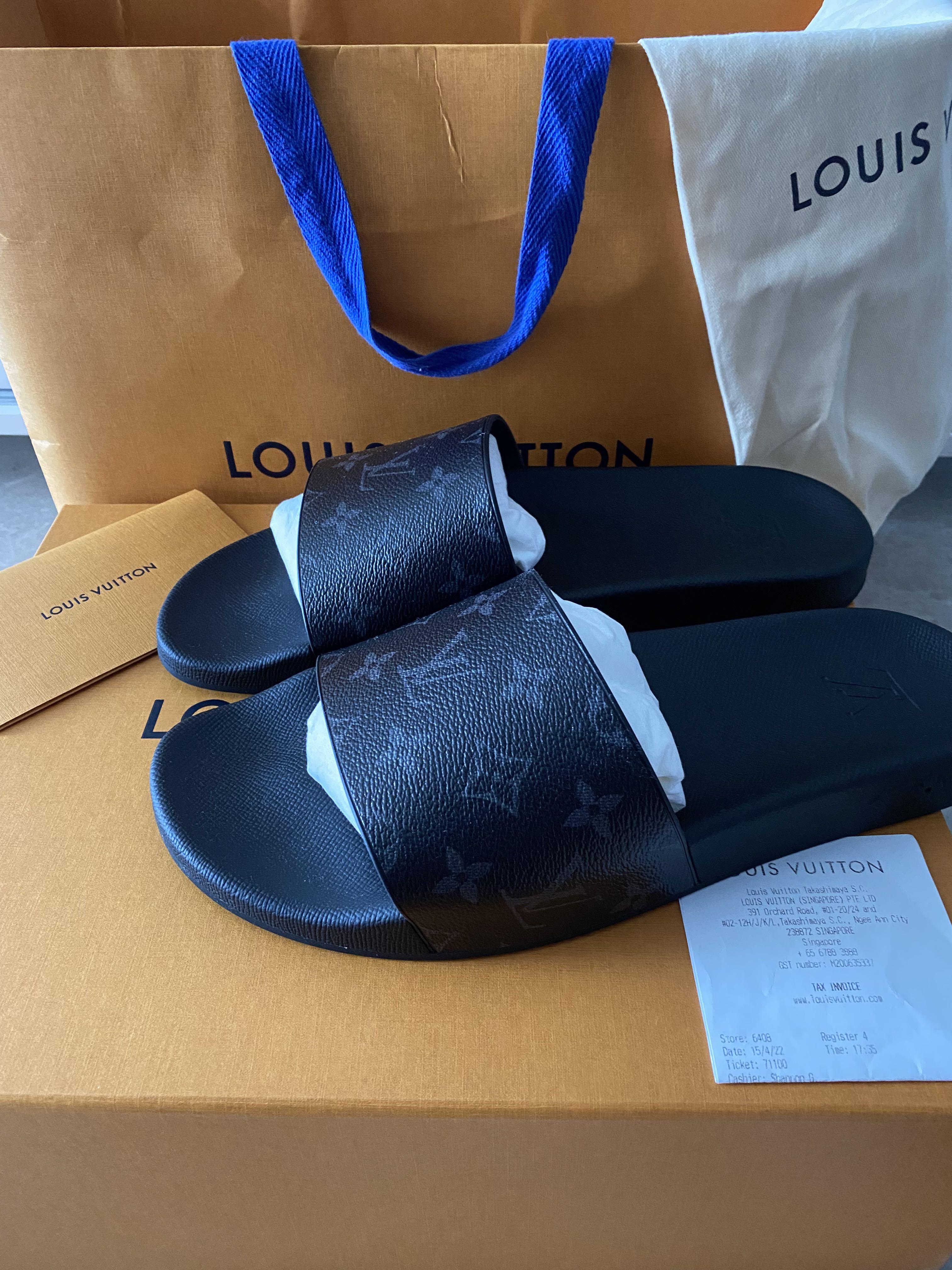 LV Waterfront Mule Eclipse Black, Men's Fashion, Footwear