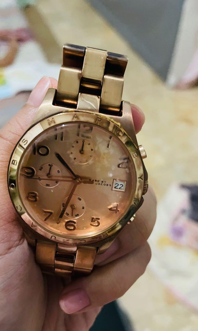 jam tangan gold marc jacobs watch