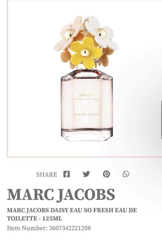 Marc Jacobs Daisy Ever So Fresh Eau De Parfum (125ml), 54% OFF