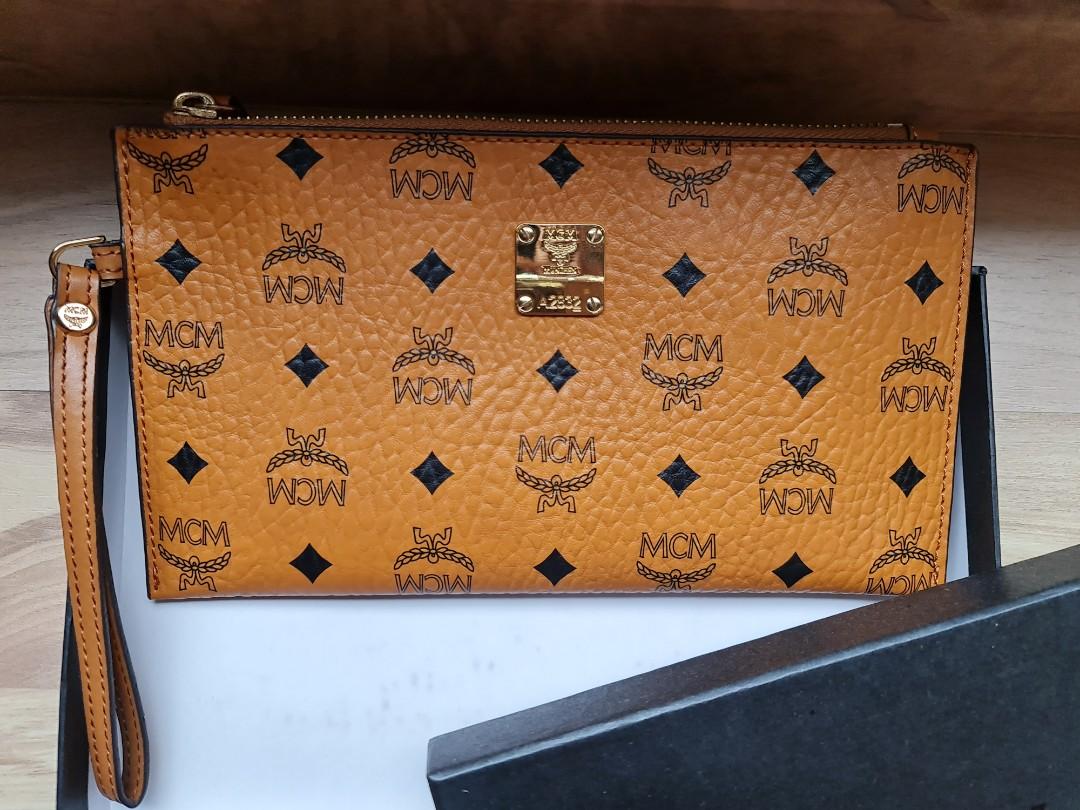 Mcm wristlet best sale