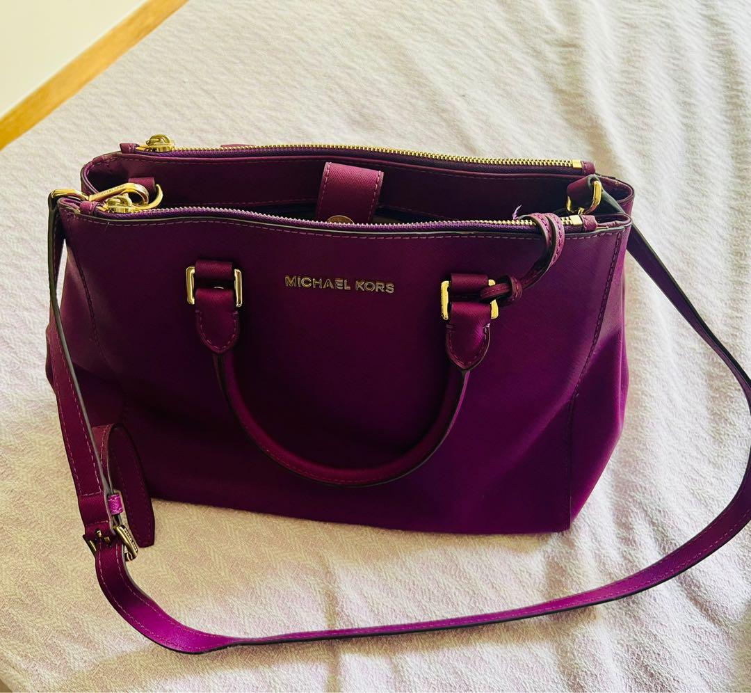 Purple michael hot sale kors bag