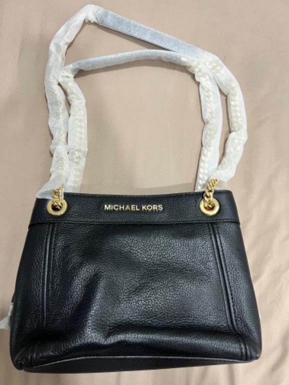 MICHAEL Michael Kors Jet Set Chain Item Medium Chain Messenger Bag in Black