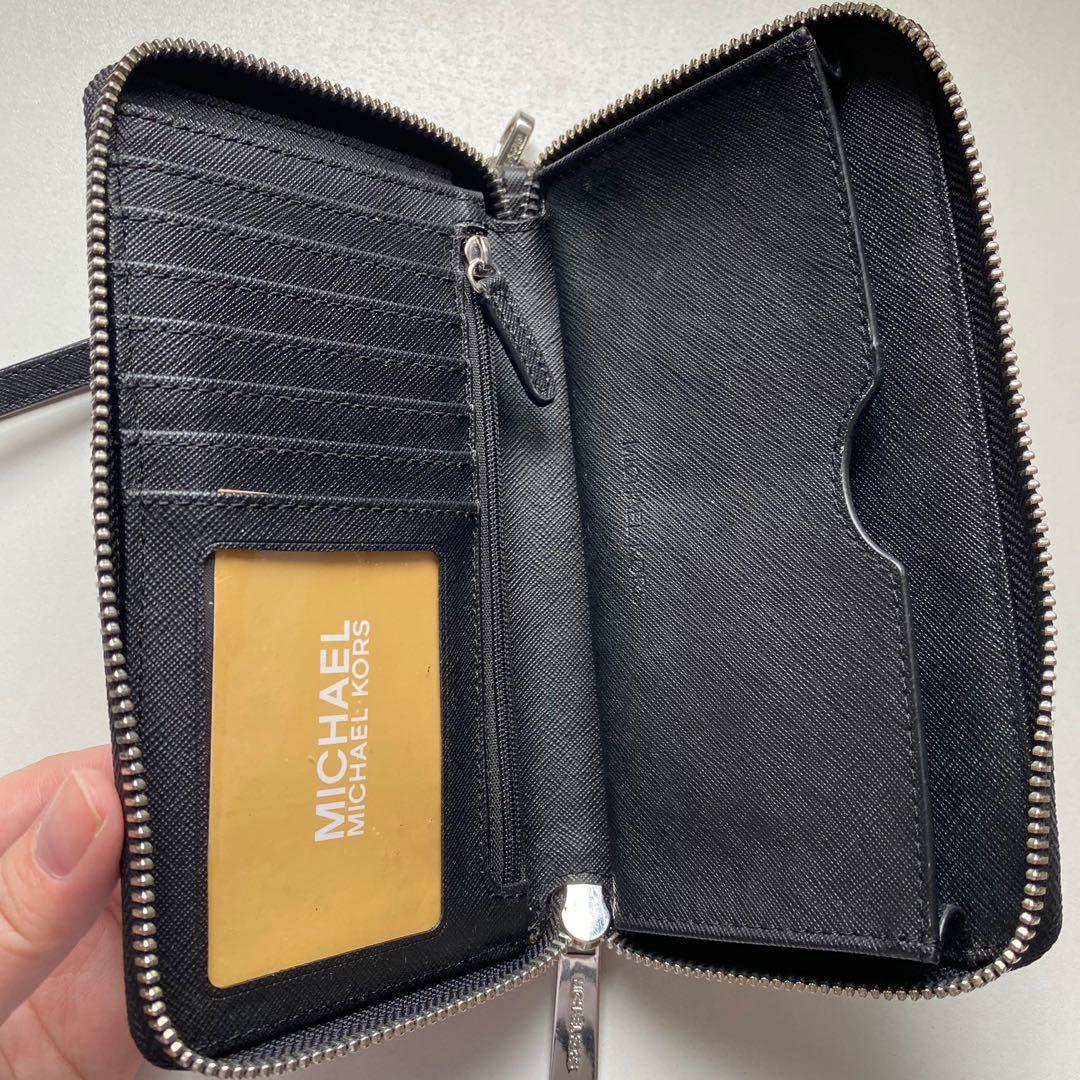 Michael kors MK phone wallet wrislet, Women's Fashion, Bags & Wallets