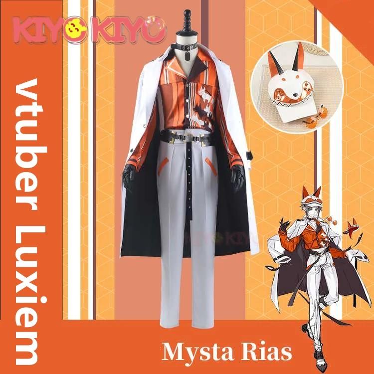 Anime VTuber Mysta Rias Uniform Baseball Jacket Mr.Rias Costume Coat  Cosplay Top