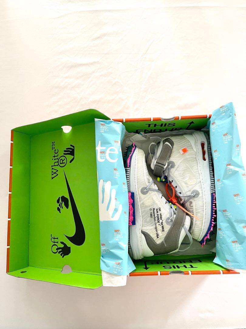 Nike Air Force 1 Mid x Off-White (Category: Sneakers) located in Quezon City. Submitted by pcvie (Listing ID 1170100993, Image 3). Description: Brand new local release (Commonwealth) Sz 10.5 US P9,900.