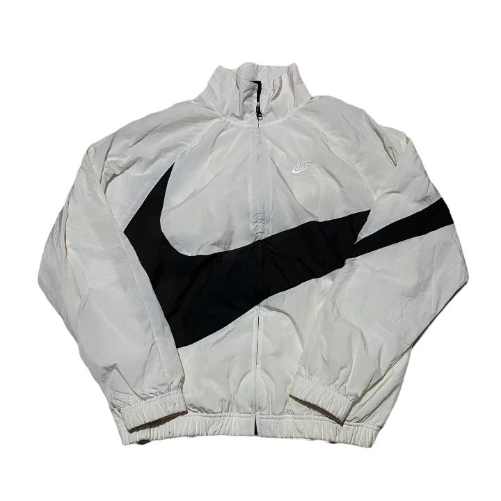 Nike big swoosh white windbreaker