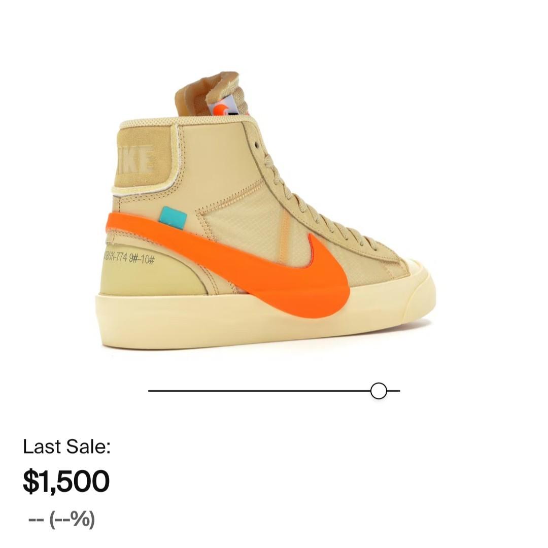 nike air blazer mid off white