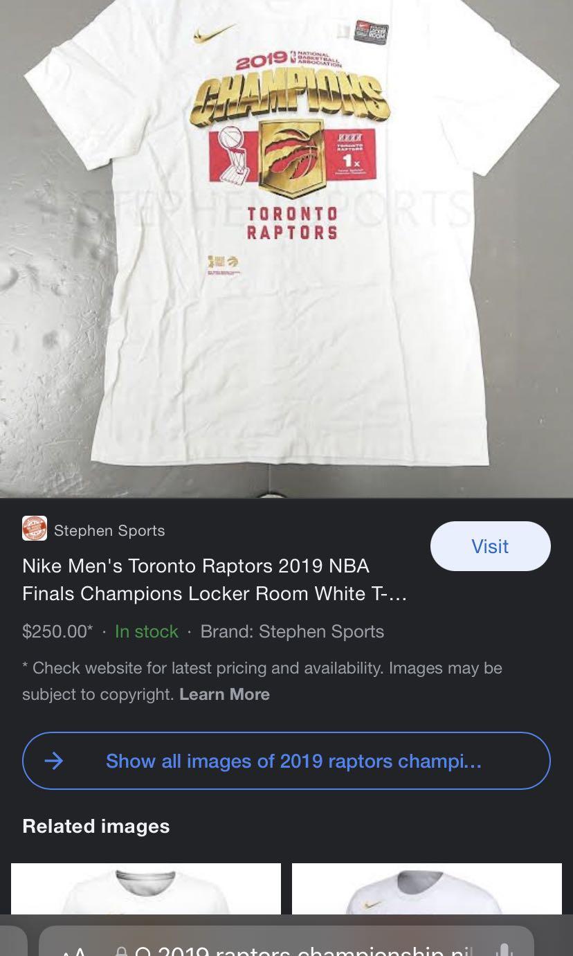 Toronto raptors men's nike 2019 locker room champs tee best sale