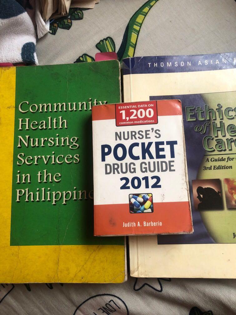 Nursing books (Category: Textbooks) located in Cainta. Submitted by camillaaas (Listing ID 1170048488, Image 2). Description: Selling my nursing books (Bought it last 2015) This includes: Nurse’s Pocket drug guide CHN Ethics Pm for more inquires.