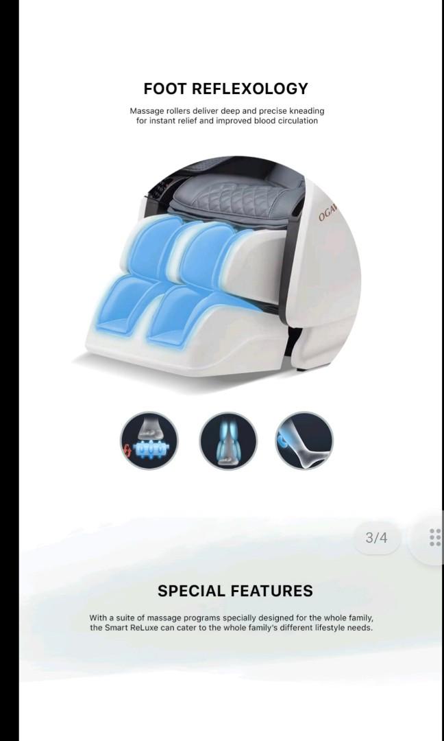New Can Nego Ogawa Massage Chair (full body+foot massage), Furniture