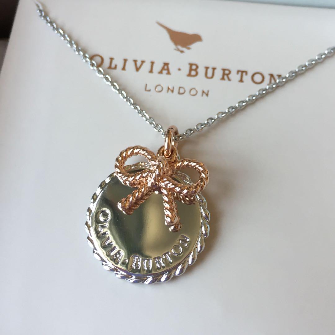 Buy Olivia Burton Entwine Silver and Rose Gold Necklace Online
