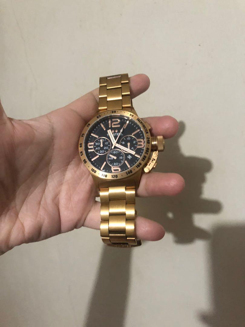 Oversized TW steel CB173 Canteen rose gold watch Unisex Men s
