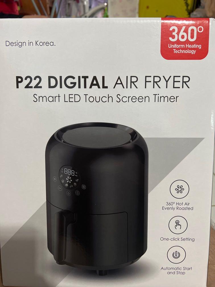 P22 digital air fryer, TV & Home Appliances, Kitchen Appliances, Fryers