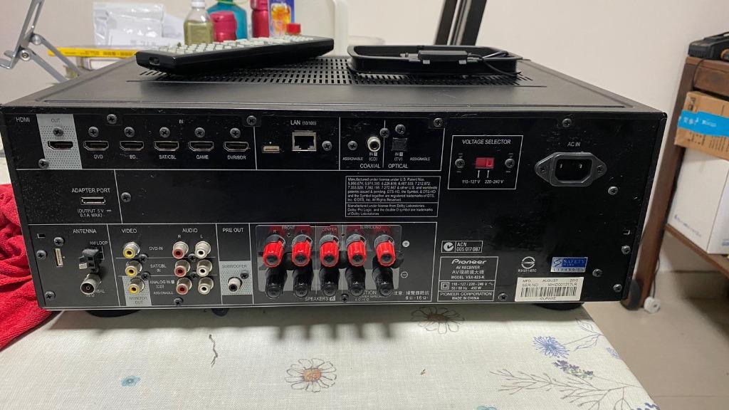 Pioneer VSX823 5.1Channel Network AV Receiver, 音響器材, 其他音響配件及設備