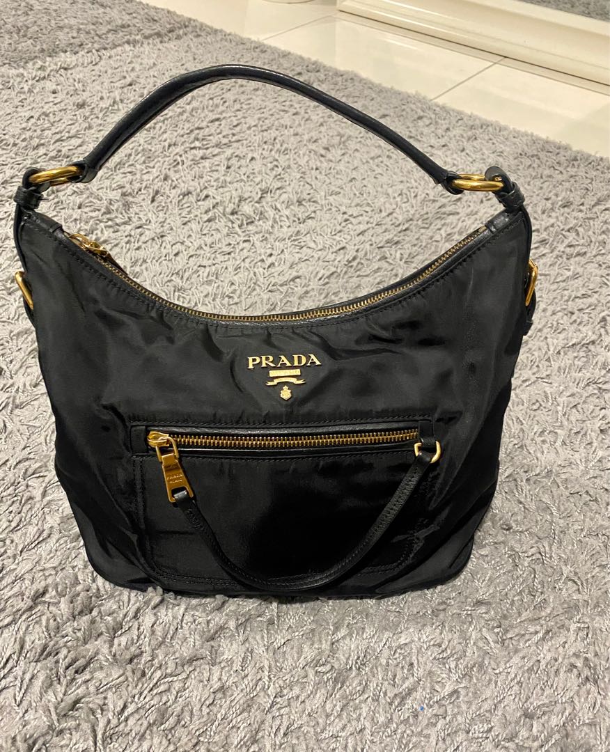 Prada tessuto nylon hobo outlet