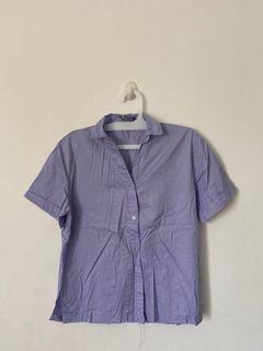 Preloved label eight shirt top lilac sz M