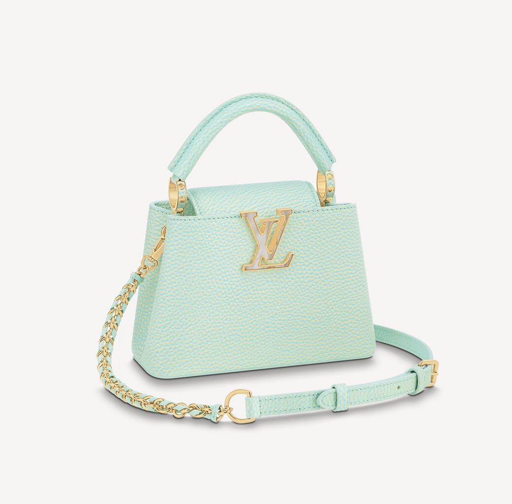 Louis Vuitton Capucines Mini Bag in Vert d'eau Green — UFO No More