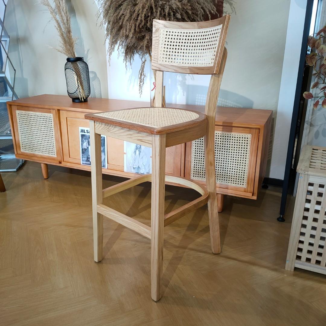 Cane webbing bar best sale stool