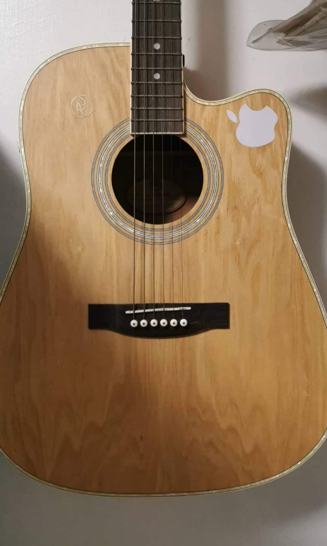 Rj acoustic guitar ashwood, Hobbies & Toys, Music & Media, Musical