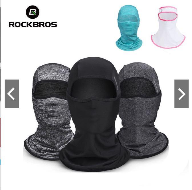 ROCKBROS Ice Fabric Hiking Cap Anti-UV Cycling Outdoor Sports Face Mask Sunshade 