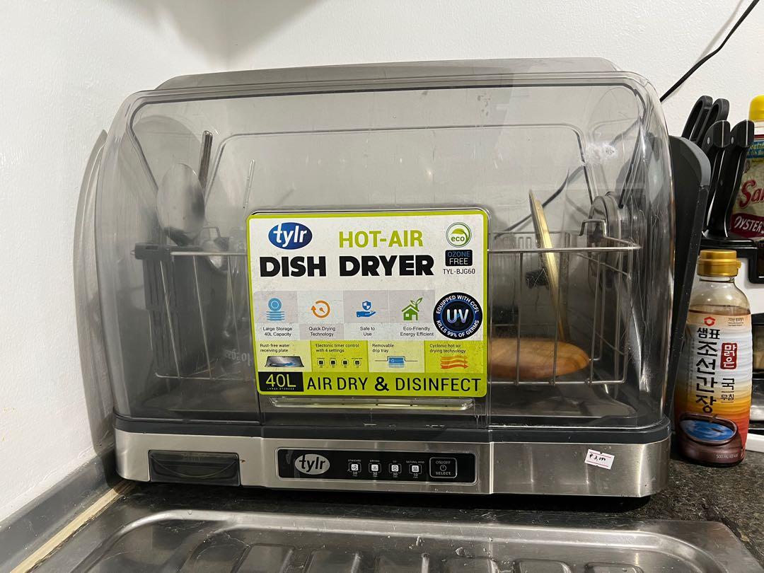 RUSH 40 L Tylr Hot Air Dish Dryer with Free Luminarc Plates and Bowls