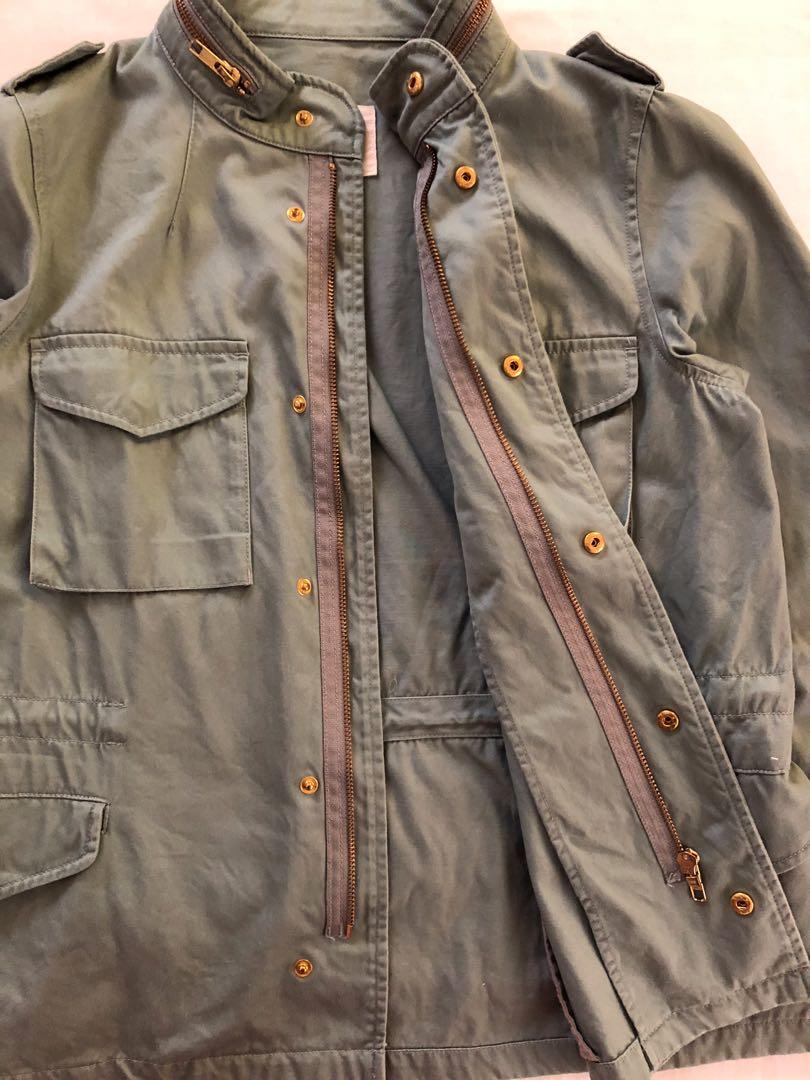 Sage green utility jacket, Women's Fashion, Coats, Jackets and