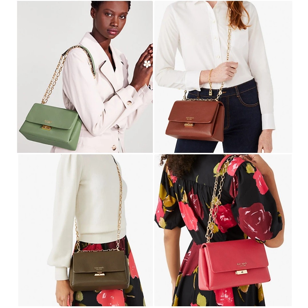 SALES (Ends 12 Oct Noon) Kate Spade Carlyle Medium Shoulder Bag Romaine