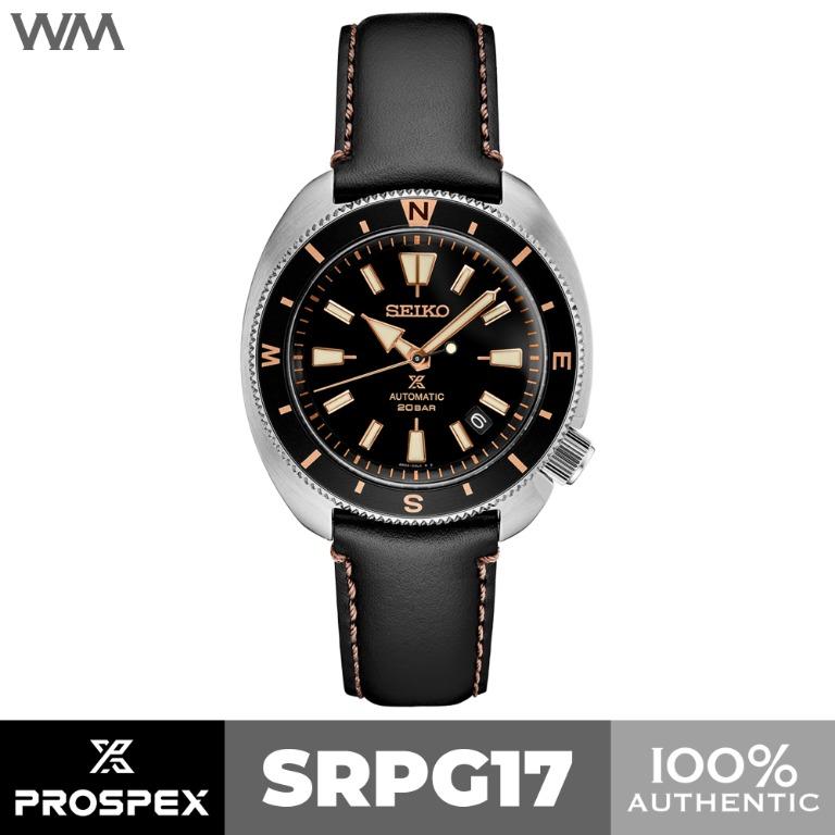 Seiko Prospex Tortoise Land Compass Bezel Automatic Watch 20 Bar Calfskin  Leather Strap SRPG17, Luxury, Watches on Carousell