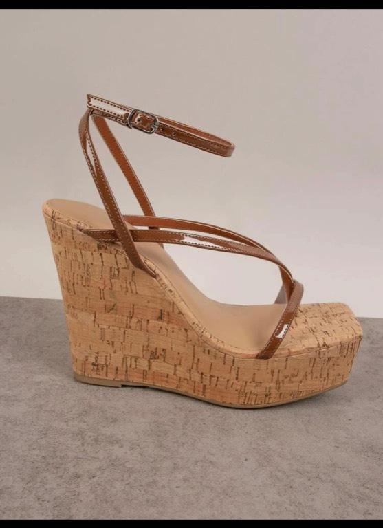 Shein Wedge Sandals, Women's Fashion, Footwear, Wedges on Carousell