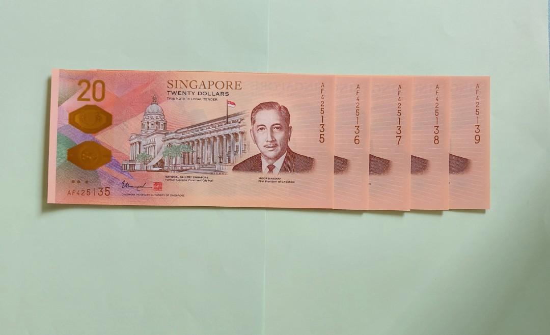 Singapore Bicentennial Commemorative $20 Notes UNC, Hobbies & Toys ...