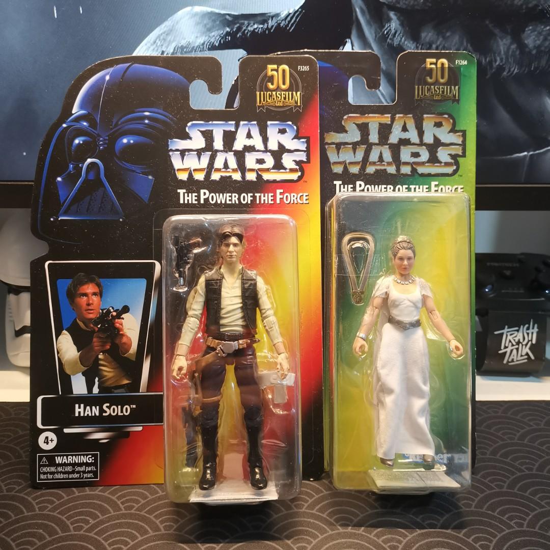 Star wars the black series han solo and princess leia organa exclusive pack clearance
