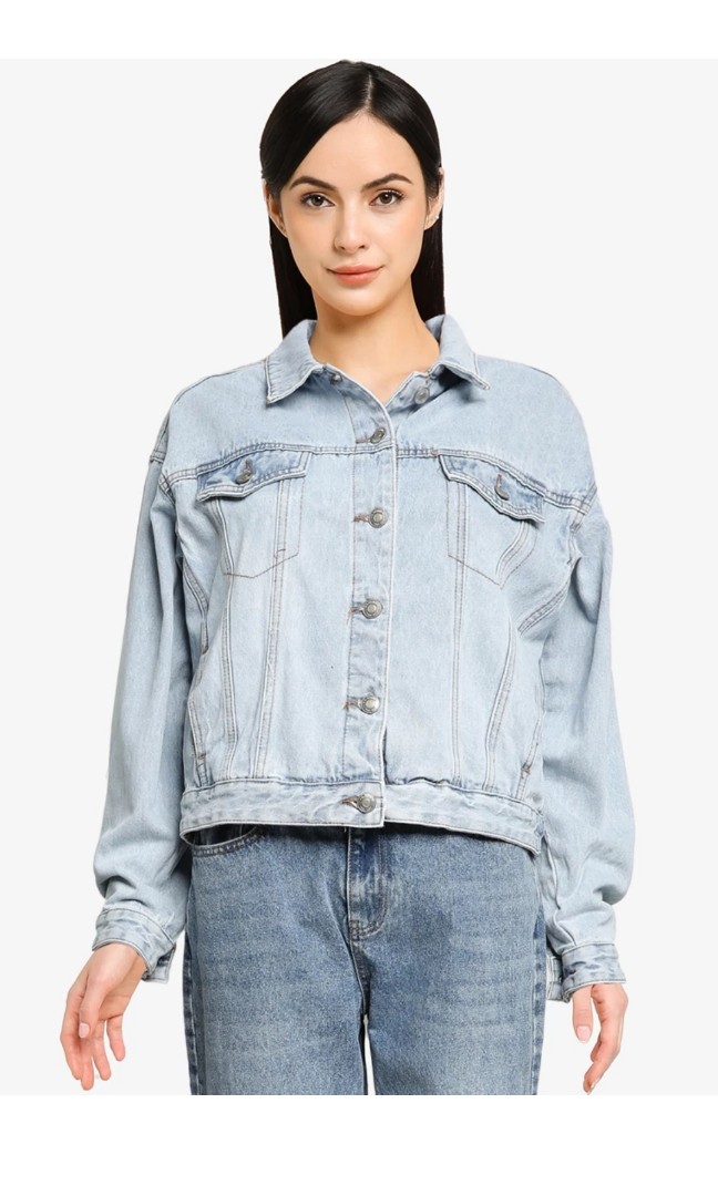 Supre 80 s Denim Jacket Women s Fashion Coats Jackets and