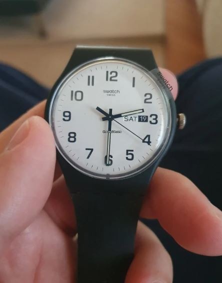 Swatch twice online again black
