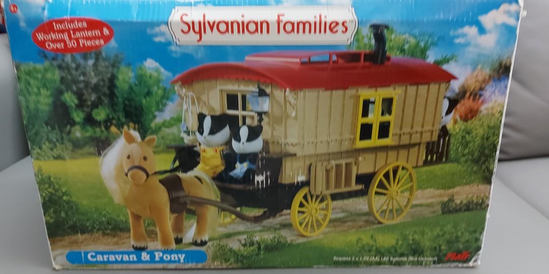 Sylvanian families sale caravan and pony