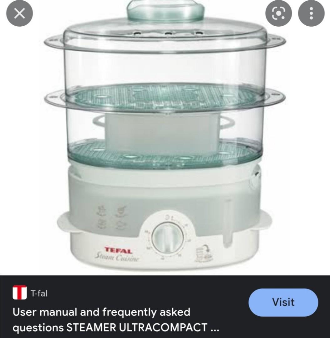 Tfal Food Steamer, TV & Home Appliances, Kitchen Appliances, Cookers