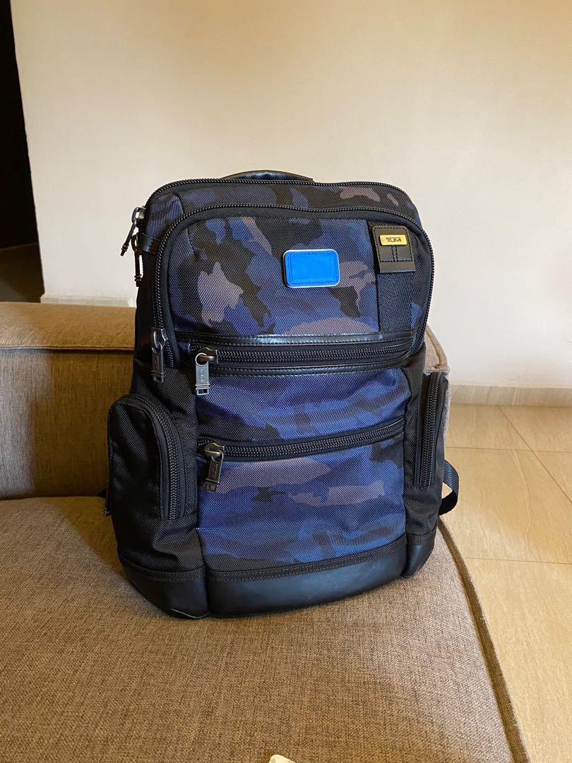 Tumi blue online camo backpack