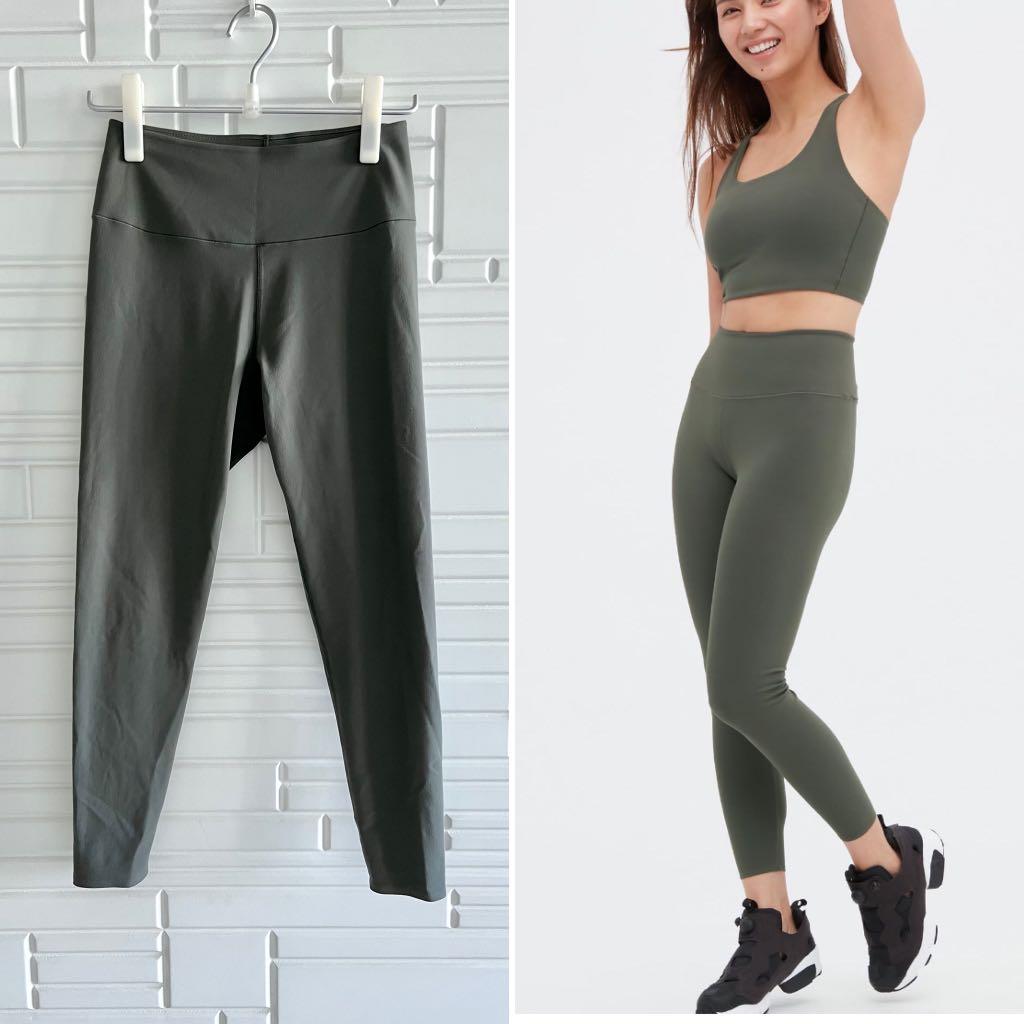 Uniqlo Airism soft UV protection leggings sports casual, Women's Fashion,  Activewear on Carousell