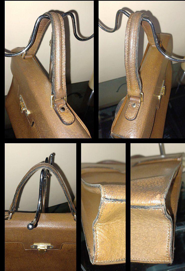 Vintage Valentino Garavani kelly bag style pigskin leather brown clutc –  eNdApPi ***where you can find your favorite designer  vintages..authentic, affordable, and lovable.