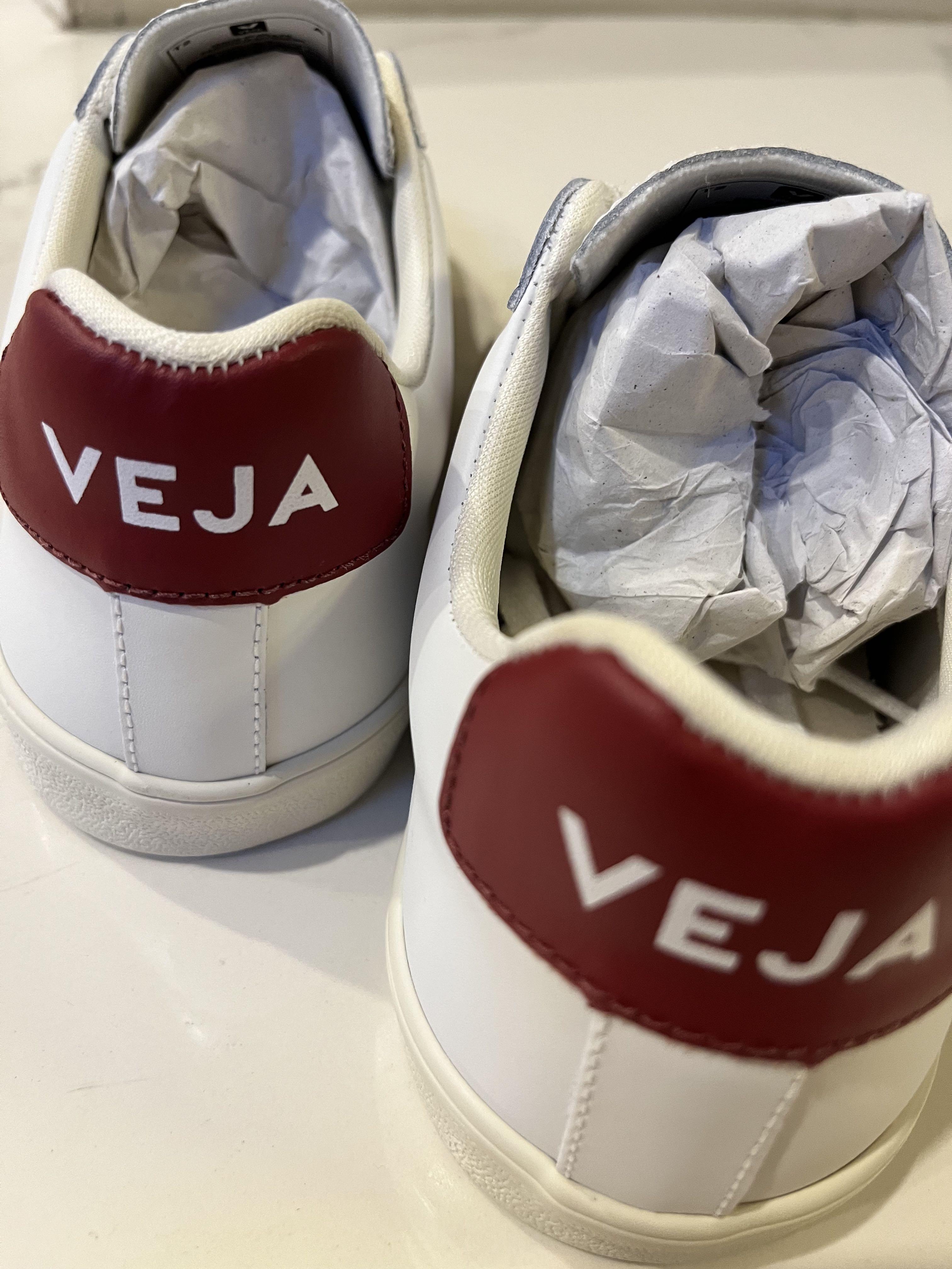 VEJA Esplar Leather Extra White Marsala Women s Fashion