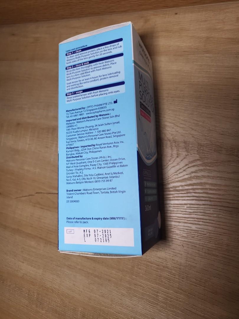 Watsons Contact Lens Multi purpose solution, Beauty & Personal Care