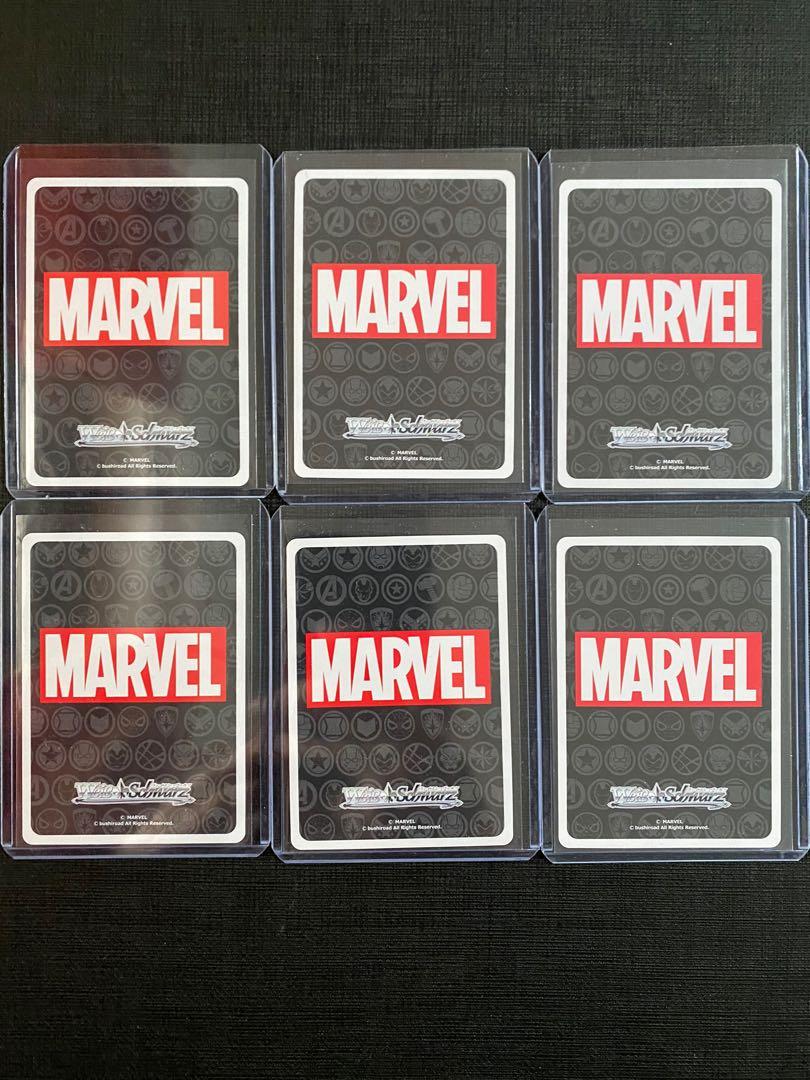 Weiss Schwarz Marvel Collectible Cards Iron Man, Spiderman, Black