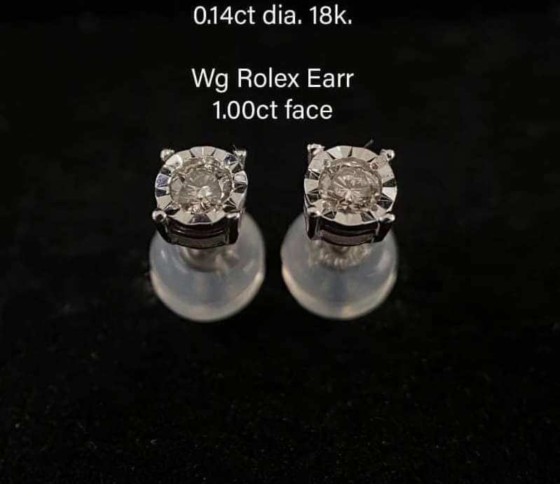 Rolex earrings for sale sale